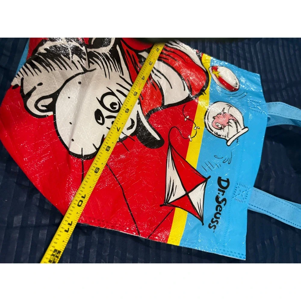Dr Seuss Cat in the Hat Reusable Tote Bag Small Blue Red 2017 VAN00463CL-1016